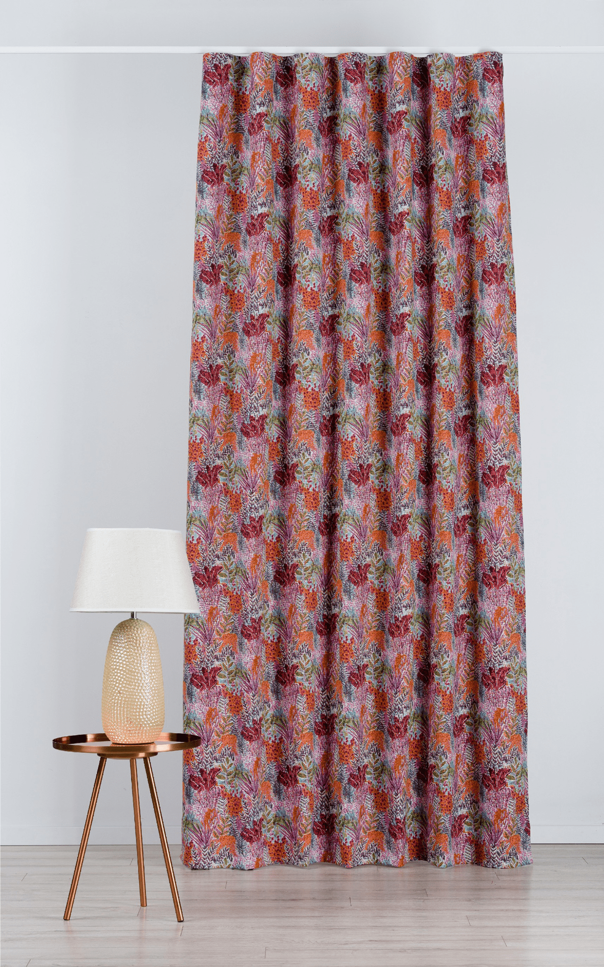 bermuda multicolor flower print curtain