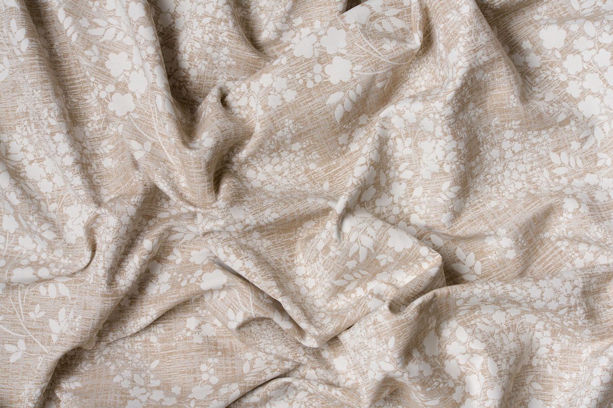 effie beige print curtain