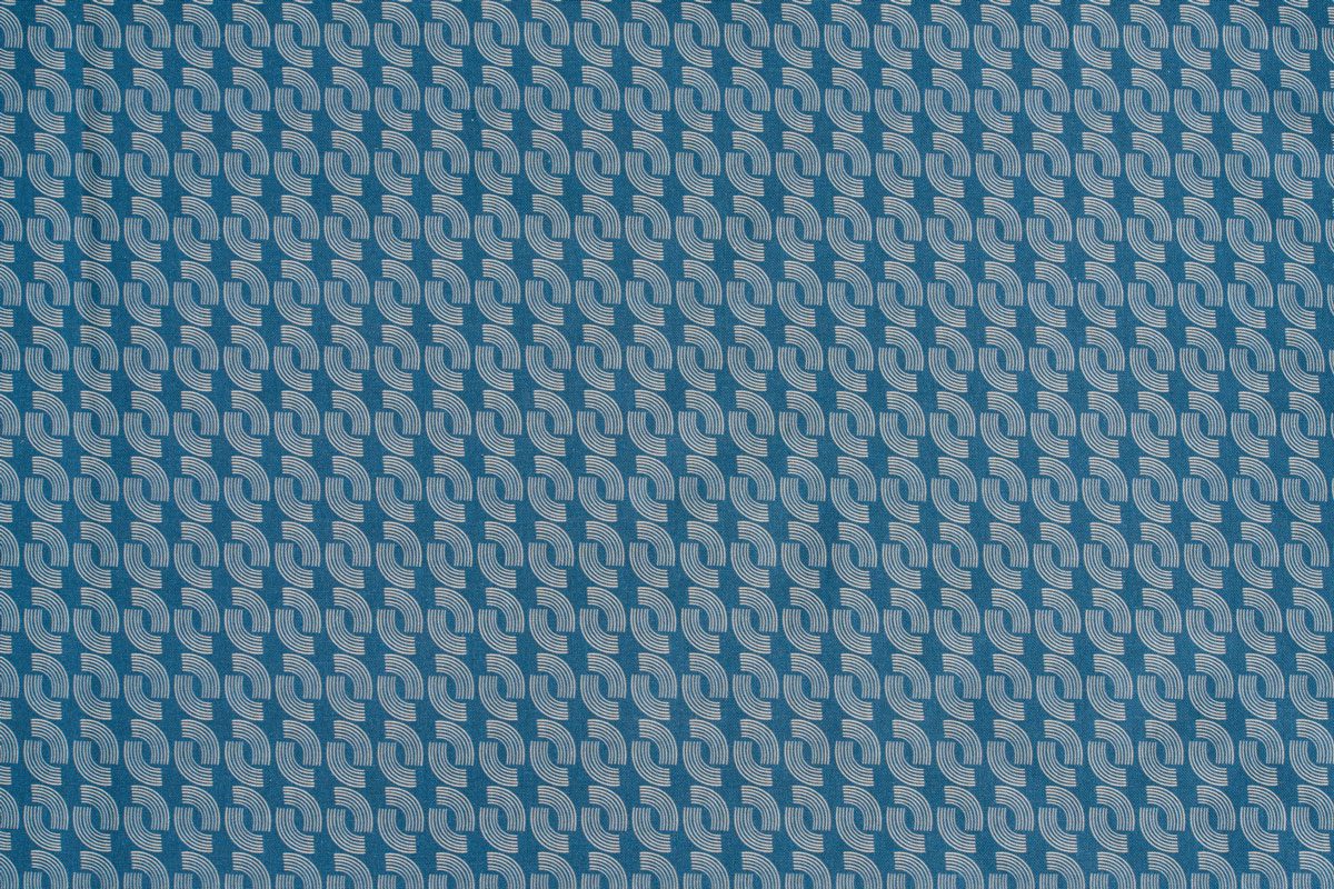 ercole blue print curtain