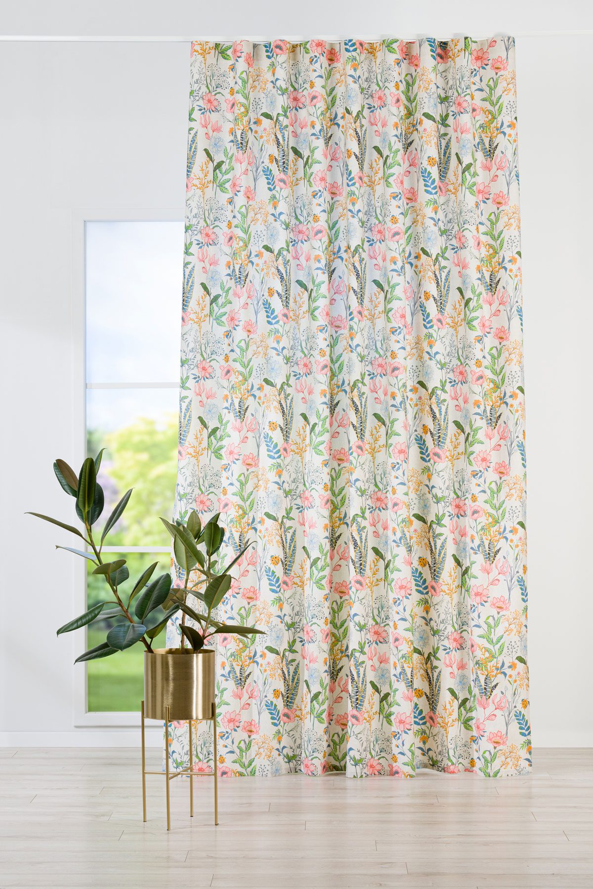 martinique multicolor print curtain