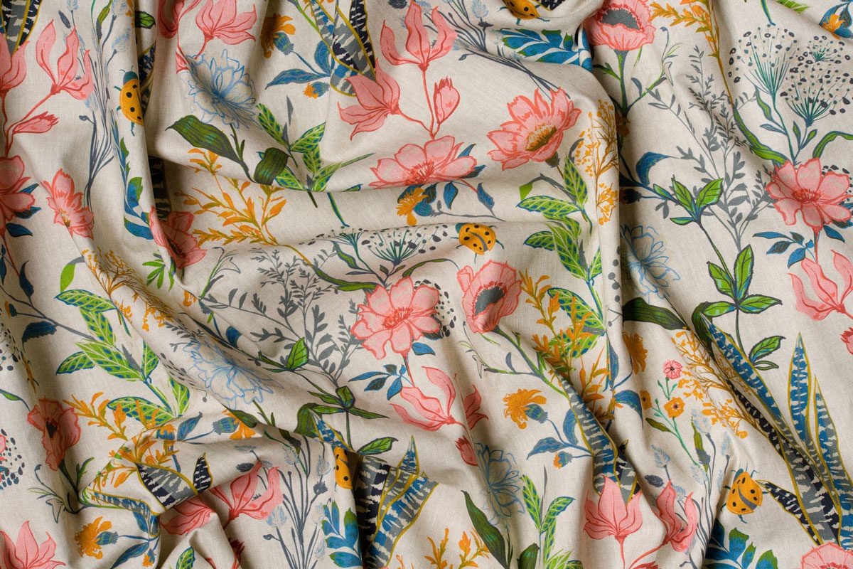 martinique multicolor print curtain