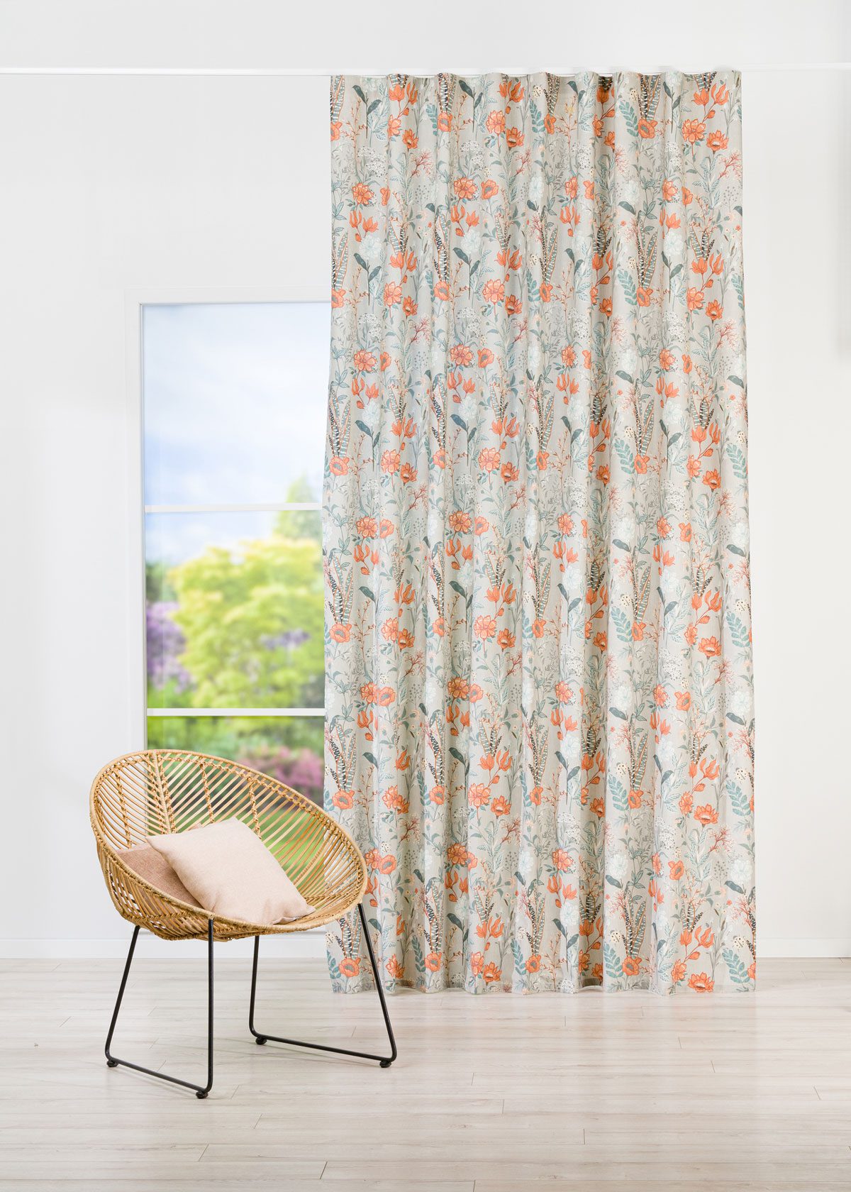 martinique multicolor print curtain