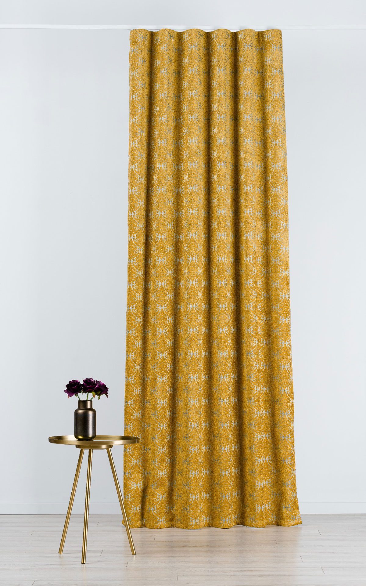 mezzo yellow print curtain