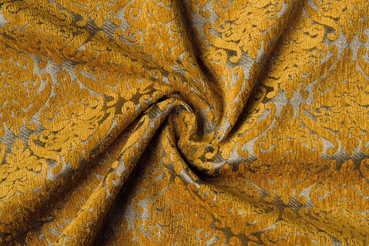 mezzo yellow print curtain