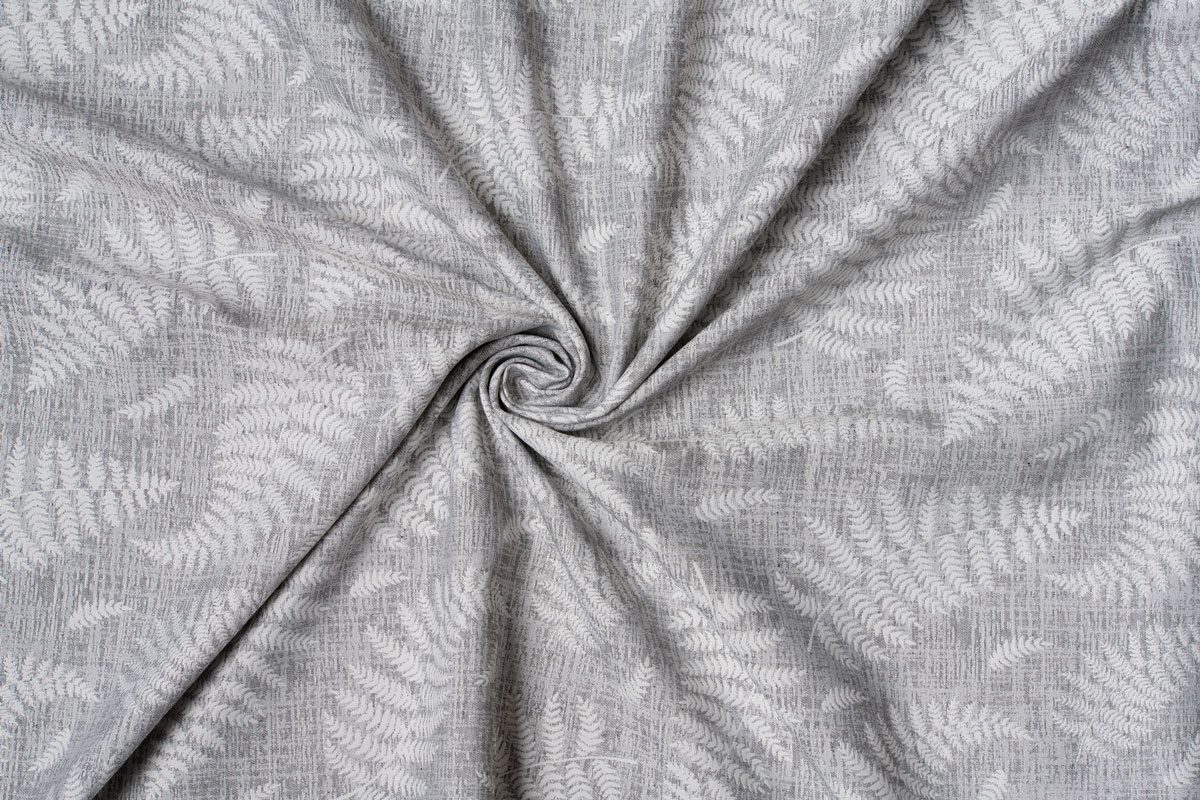 norah grey print curtain