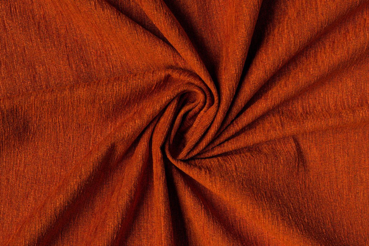 peron orange print curtain