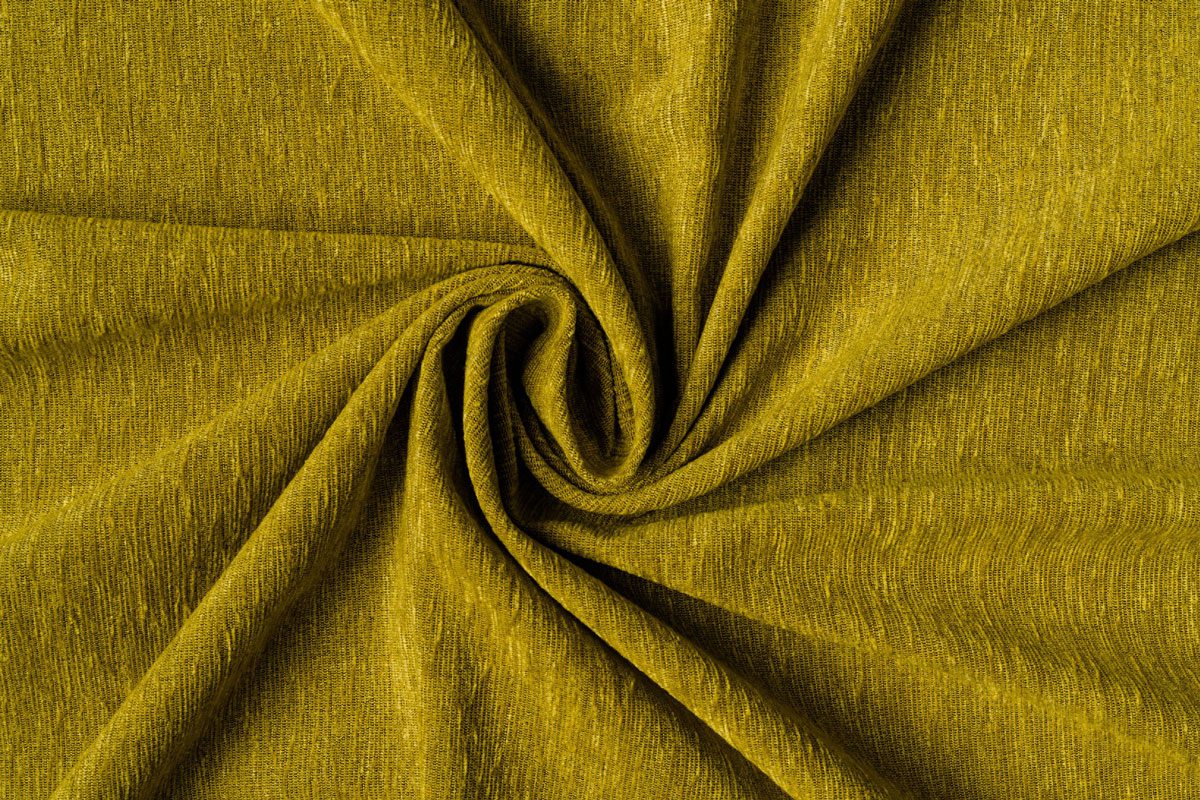 peron yellow print curtain