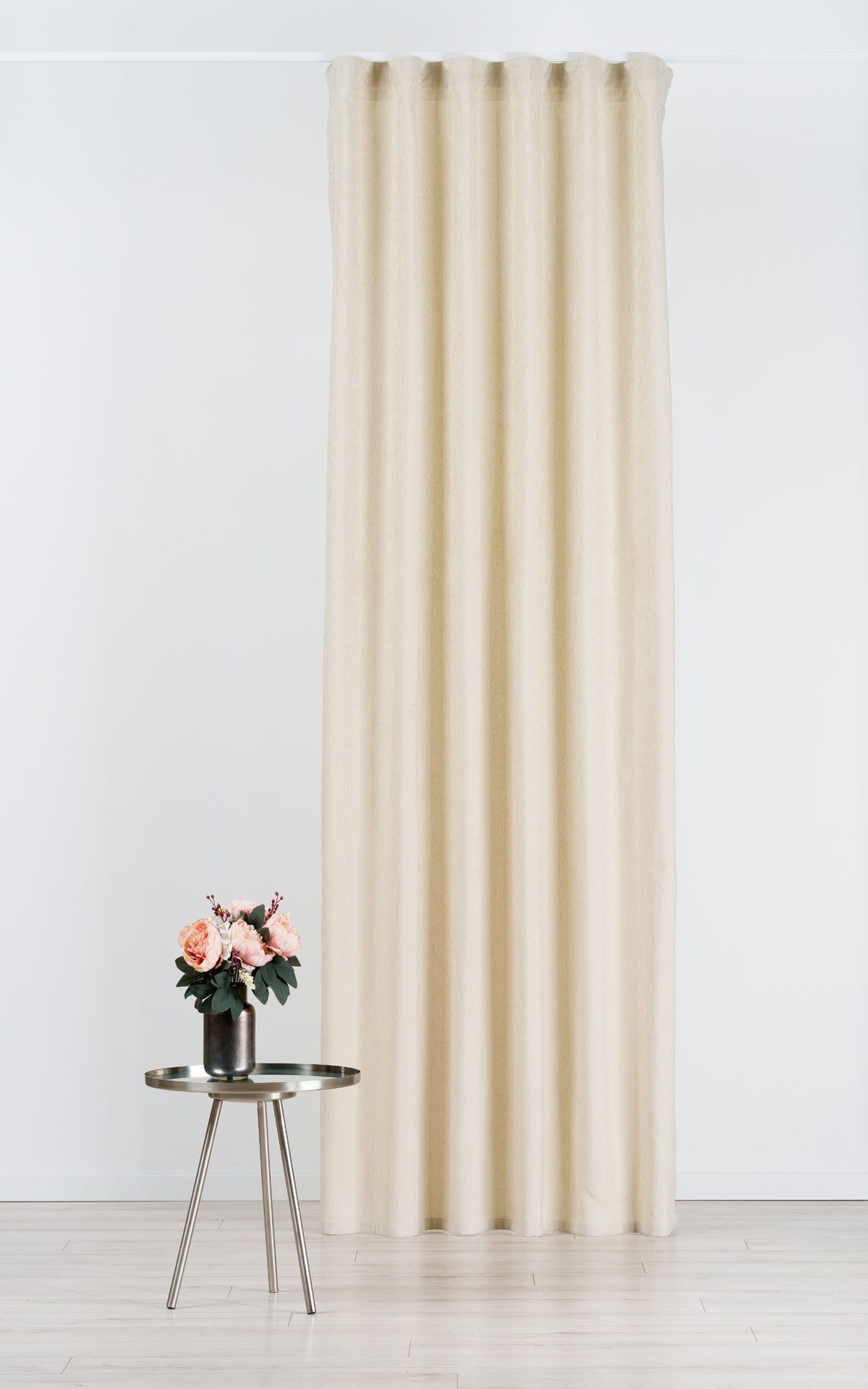 peron beige print curtain