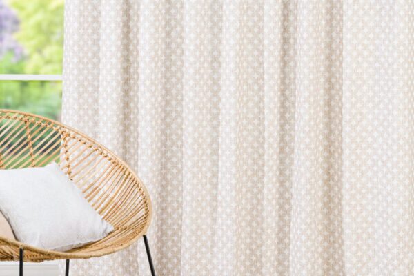 prato beige print curtain