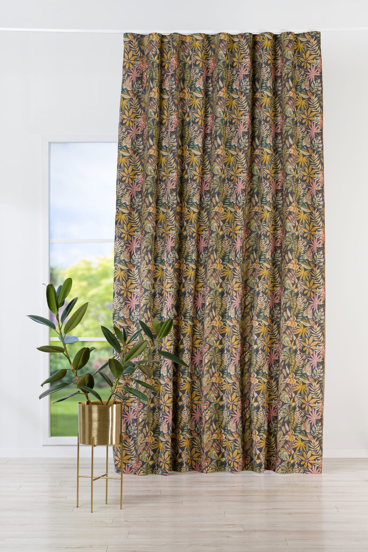 sicily multicolor print curtain