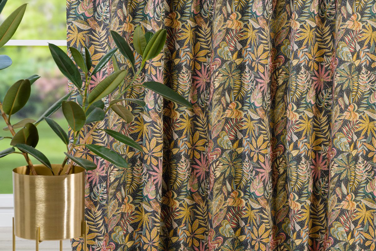 sicily multicolor print curtain