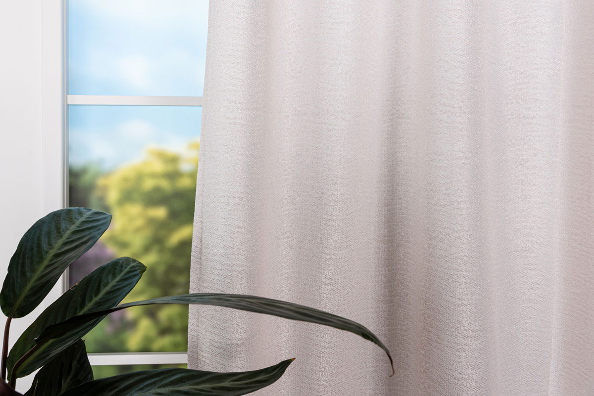 mateo white print curtain