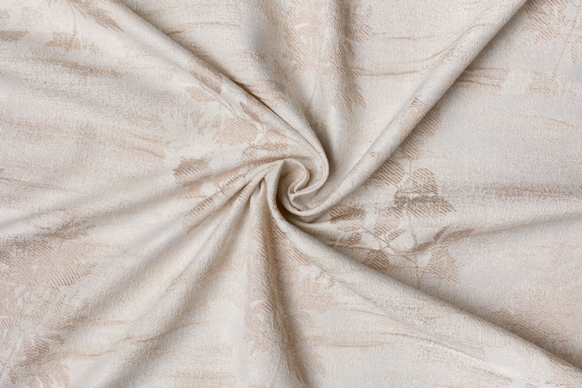 olbia beige print curtain