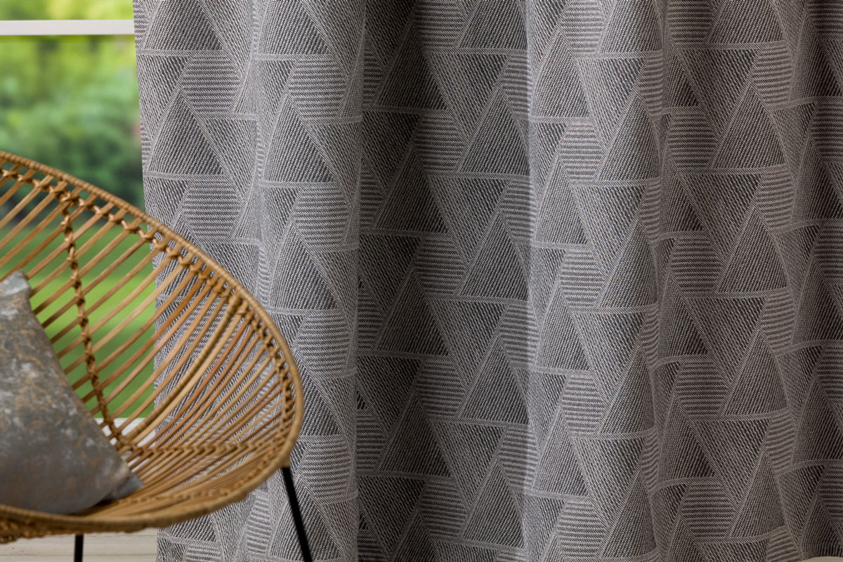 ragusa grey print curtain