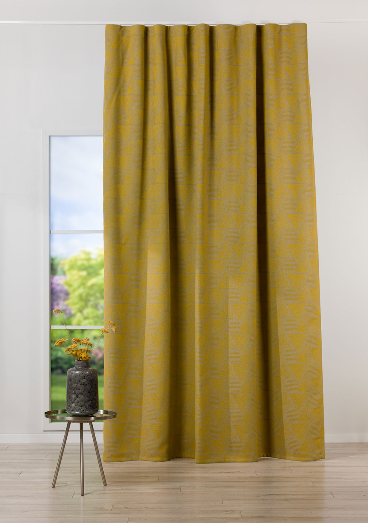 ragusa yellow print curtain