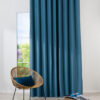 hugo blue print curtain