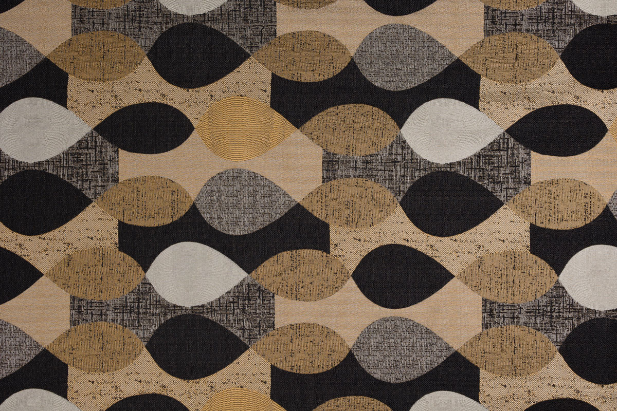 trento brown print curtain