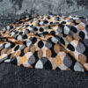 trento brown print curtain