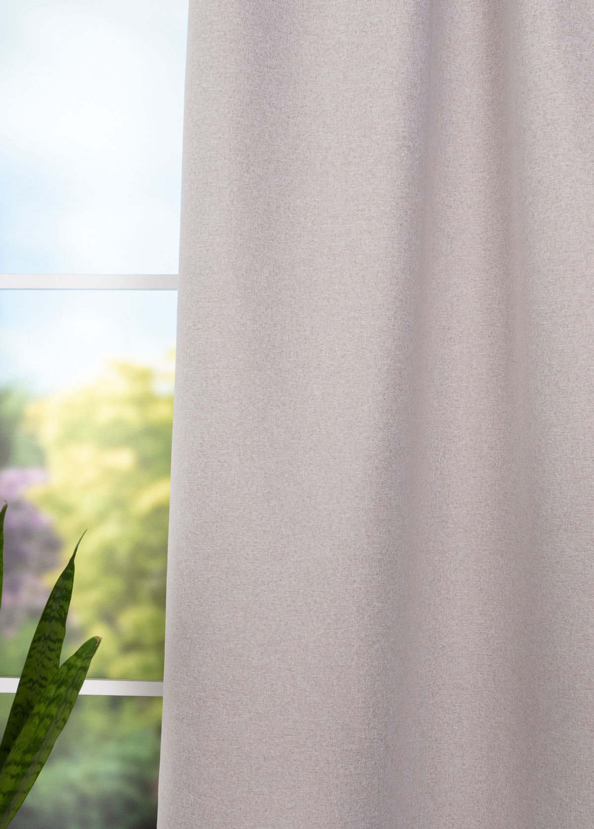 zenith beige print curtain