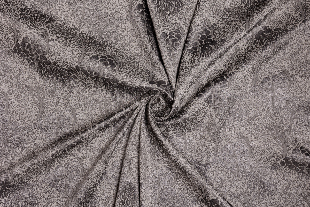 cork grey print curtain