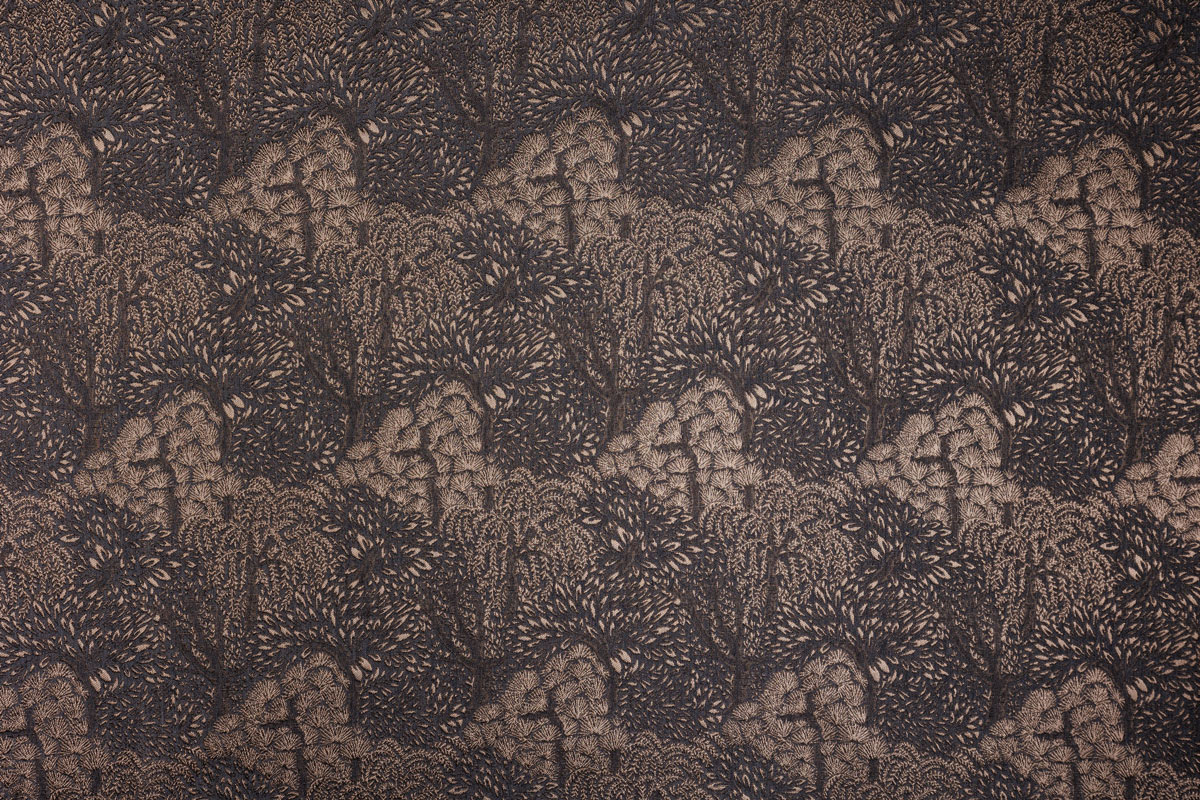 cork grey print curtain