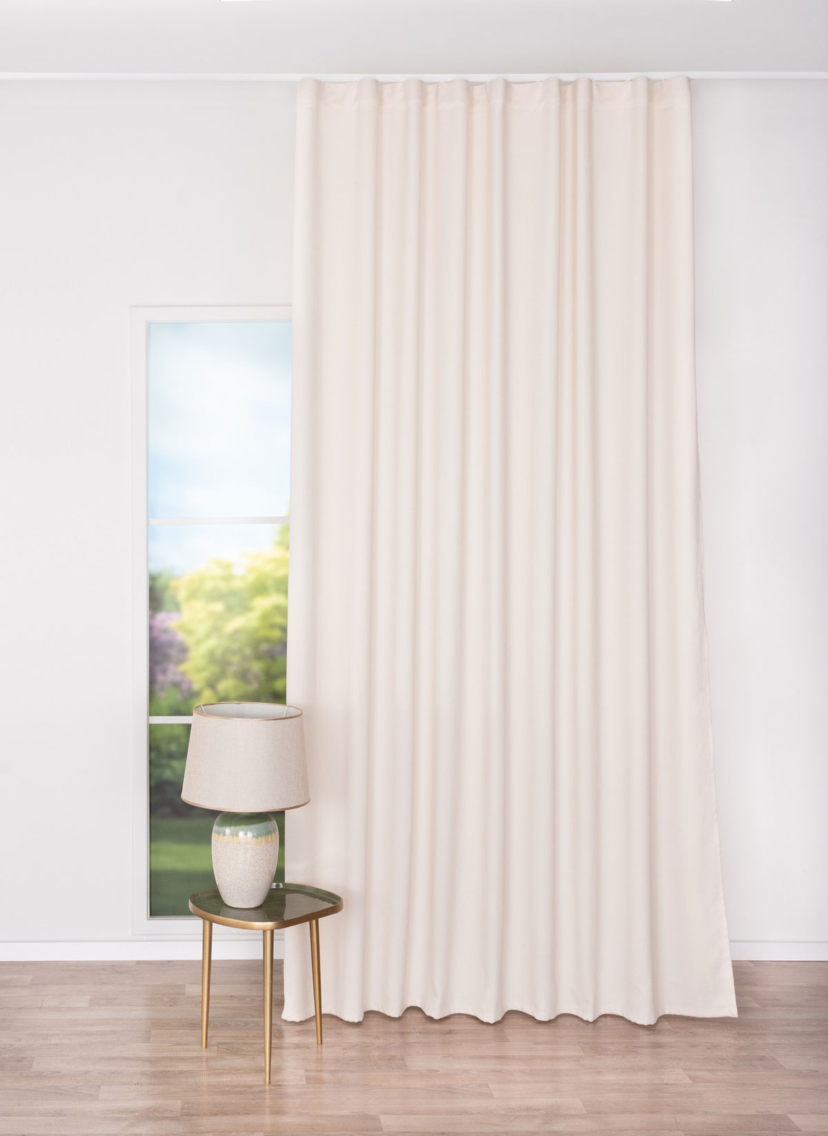 modern beige print curtain