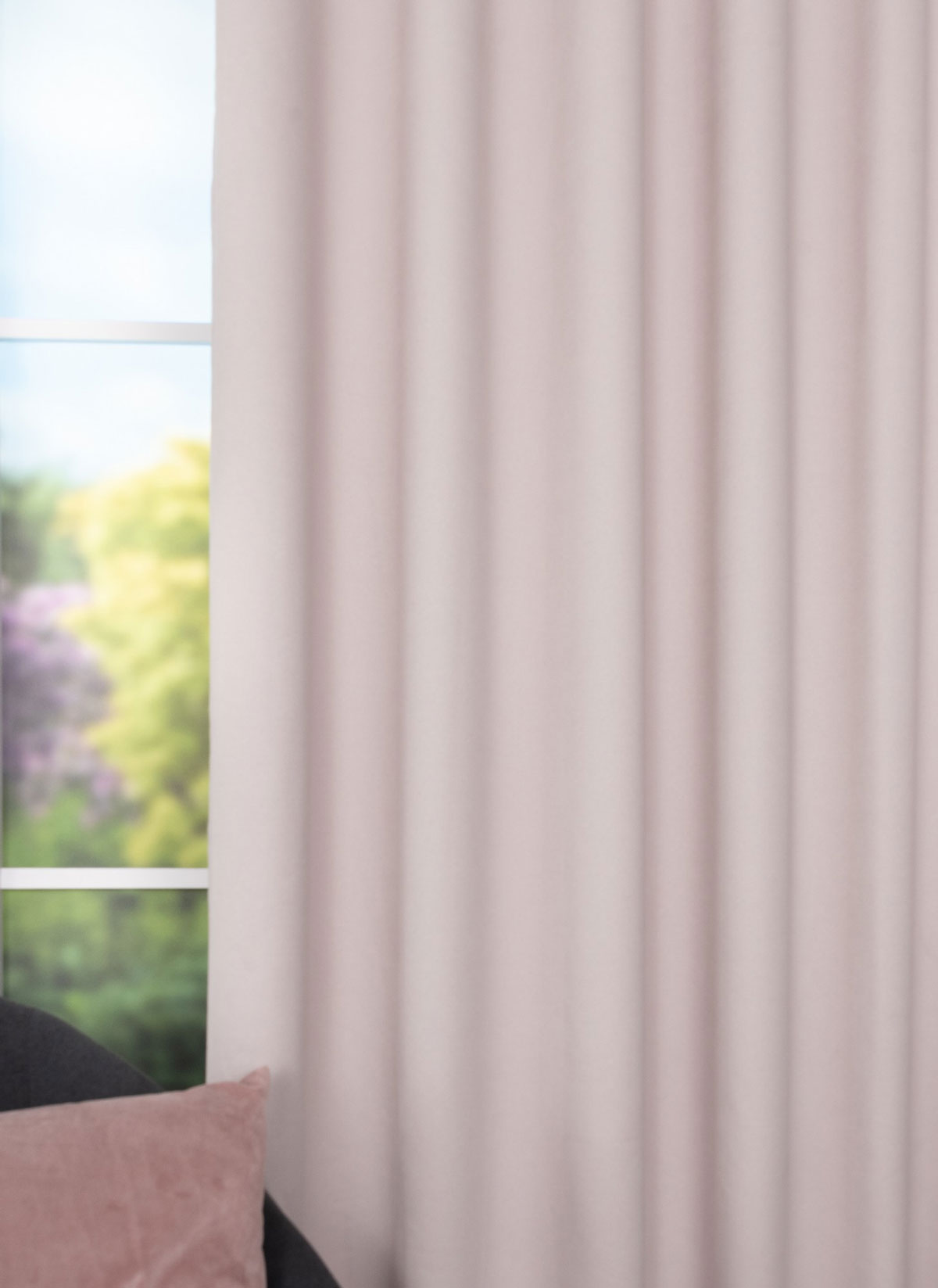 modern beige print curtain