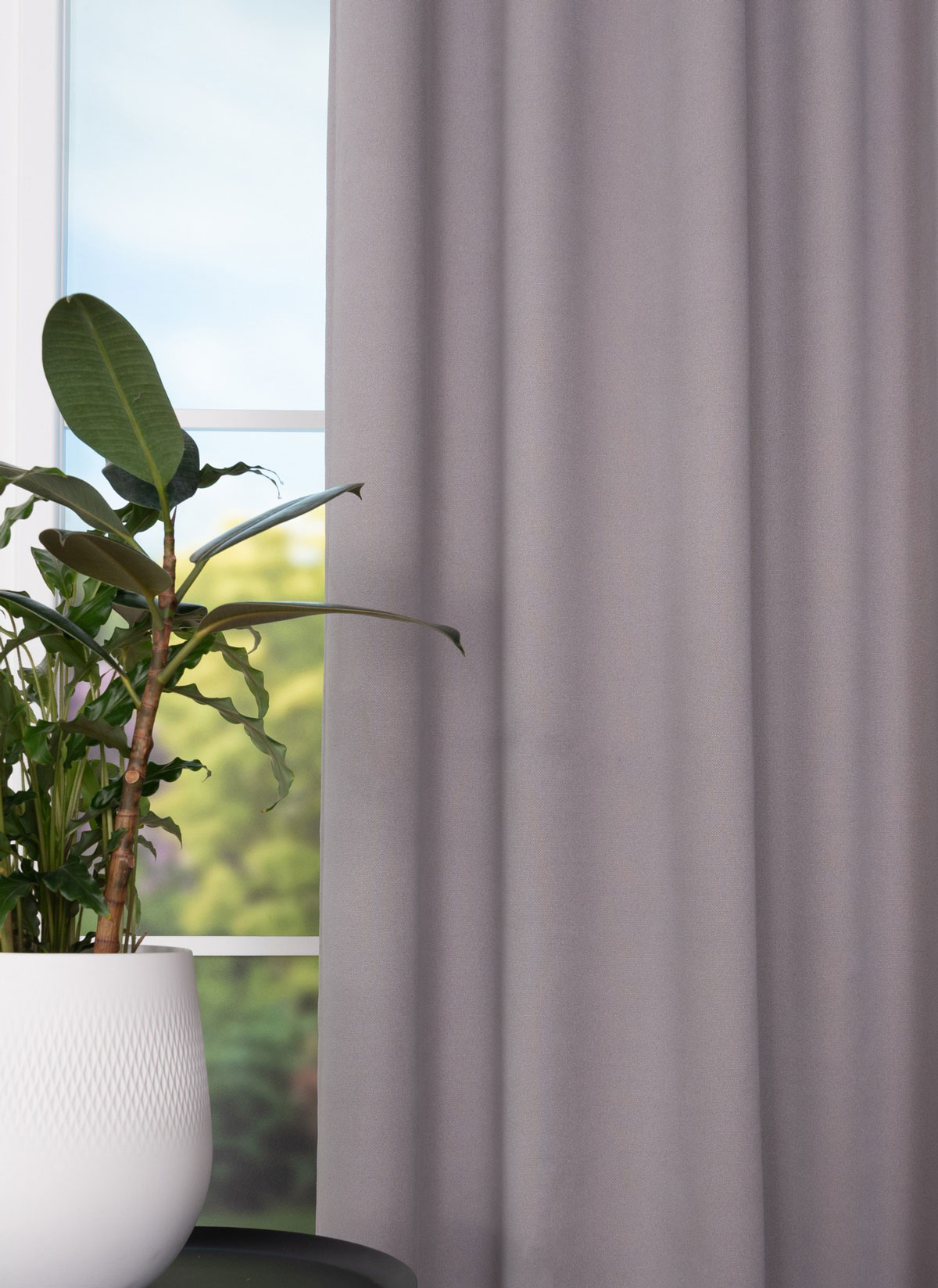 modern grey print curtain