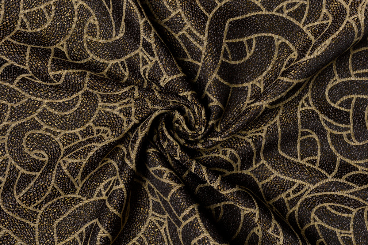 mozaic brown print curtain