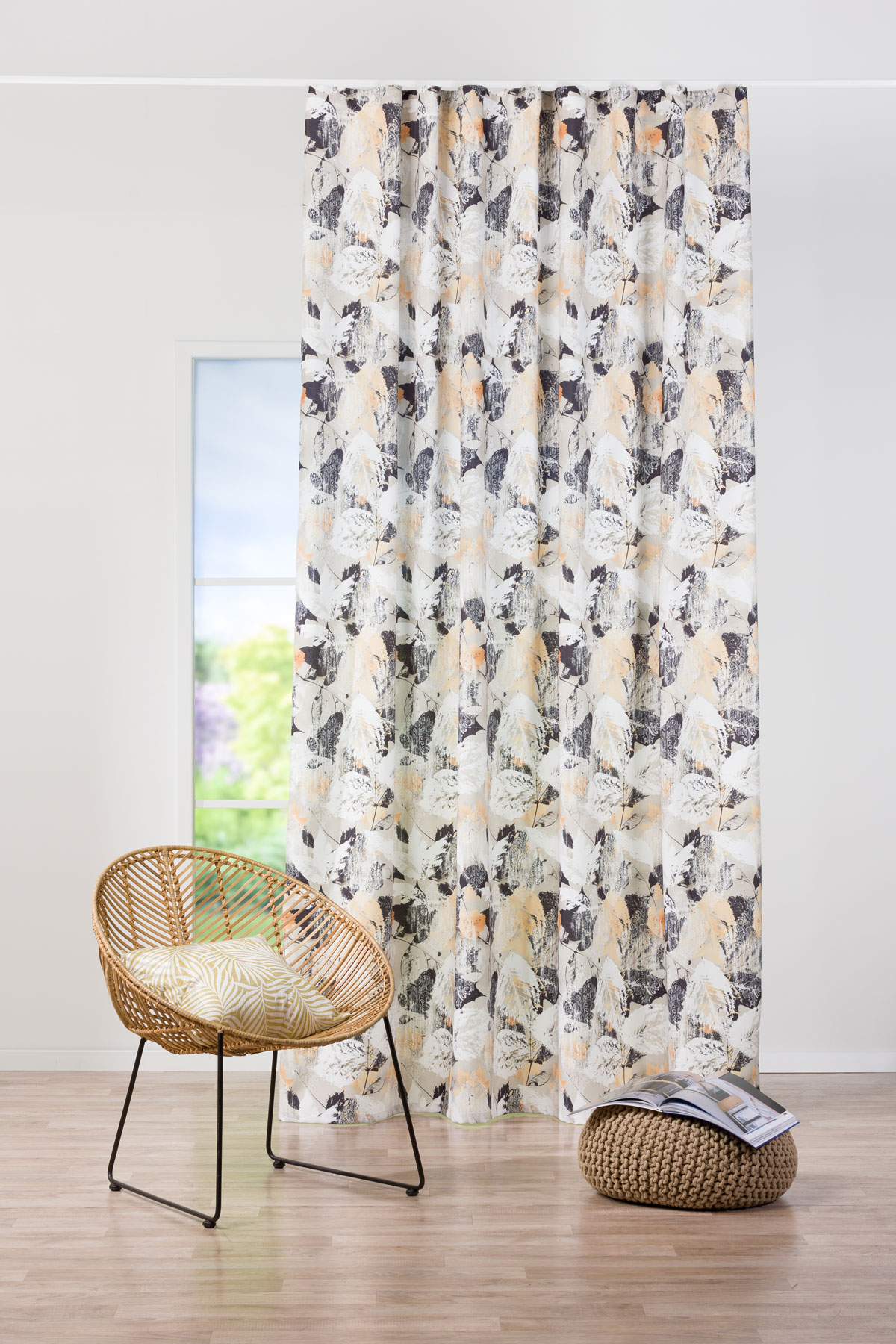 proza beige print curtain