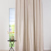 zen beige print curtain