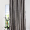 zen grey print curtain