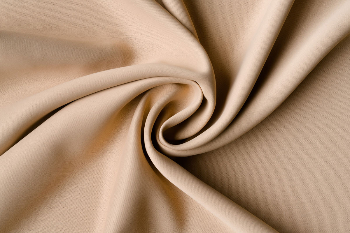 blackout beige print curtain