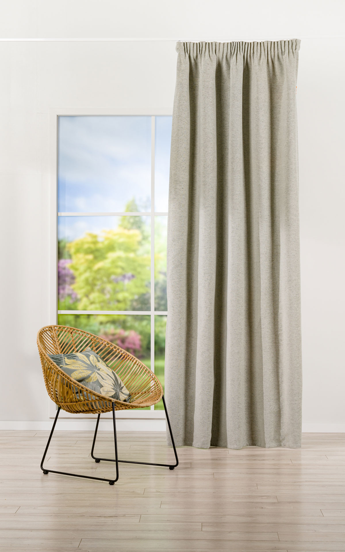 jennifer grey print curtain