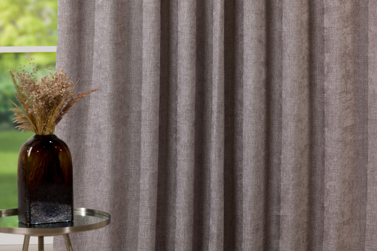 intense grey print curtain