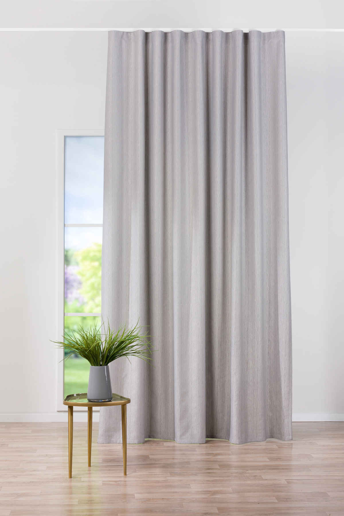 nordic grey print curtain