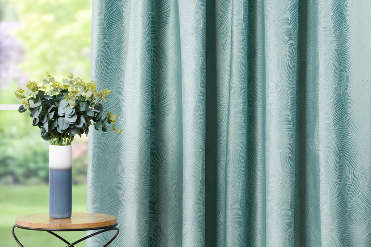 biaritz blue print curtain