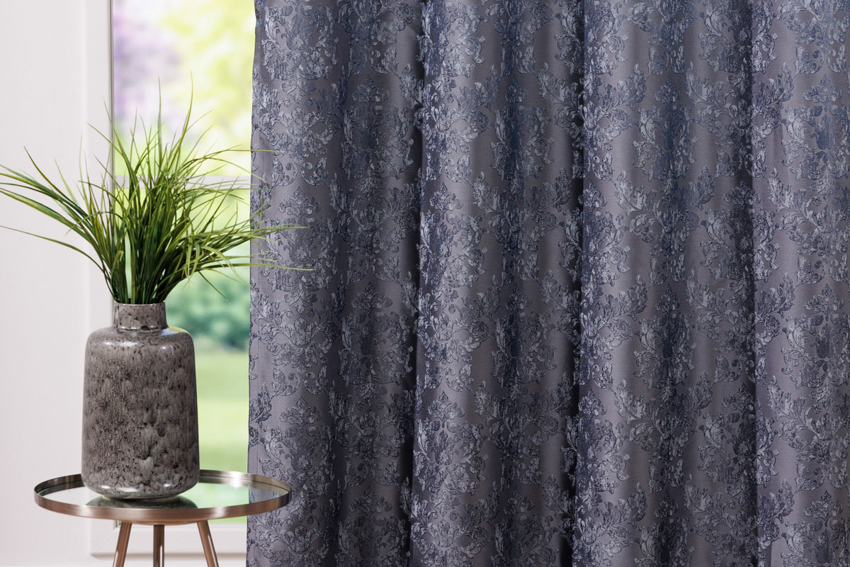 futuro blue print curtain