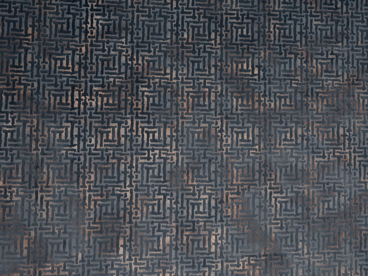 mars blue print curtain