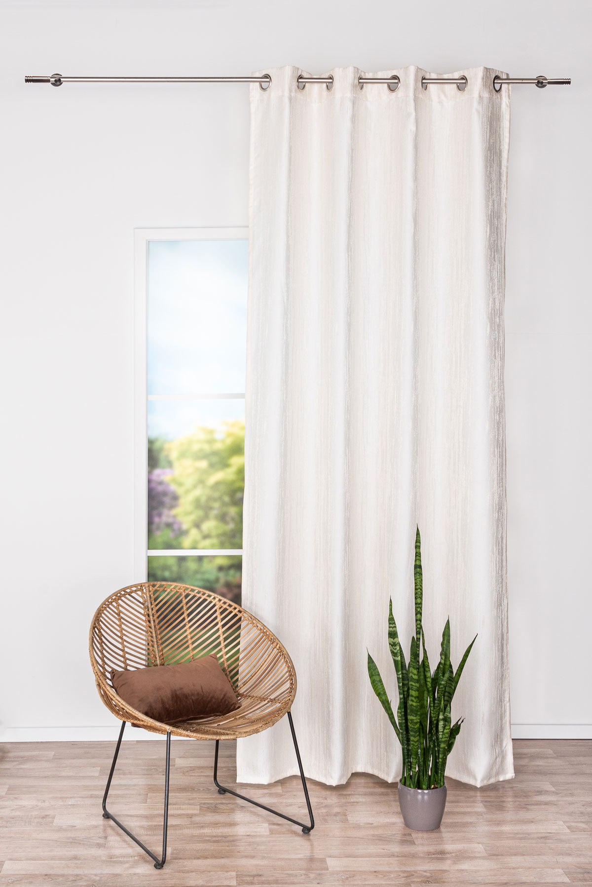 sogno beige print curtain