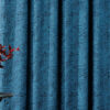 allegro blue print curtain