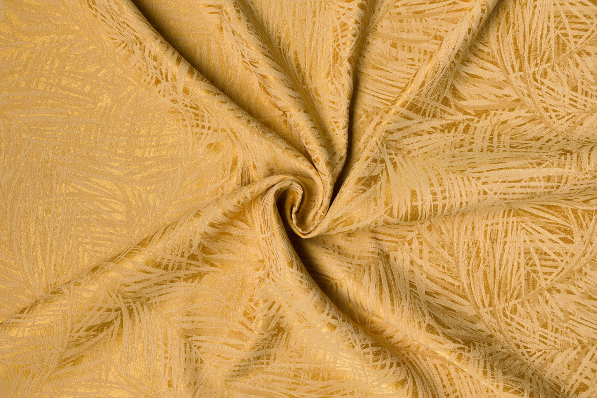 allegro yellow print curtain