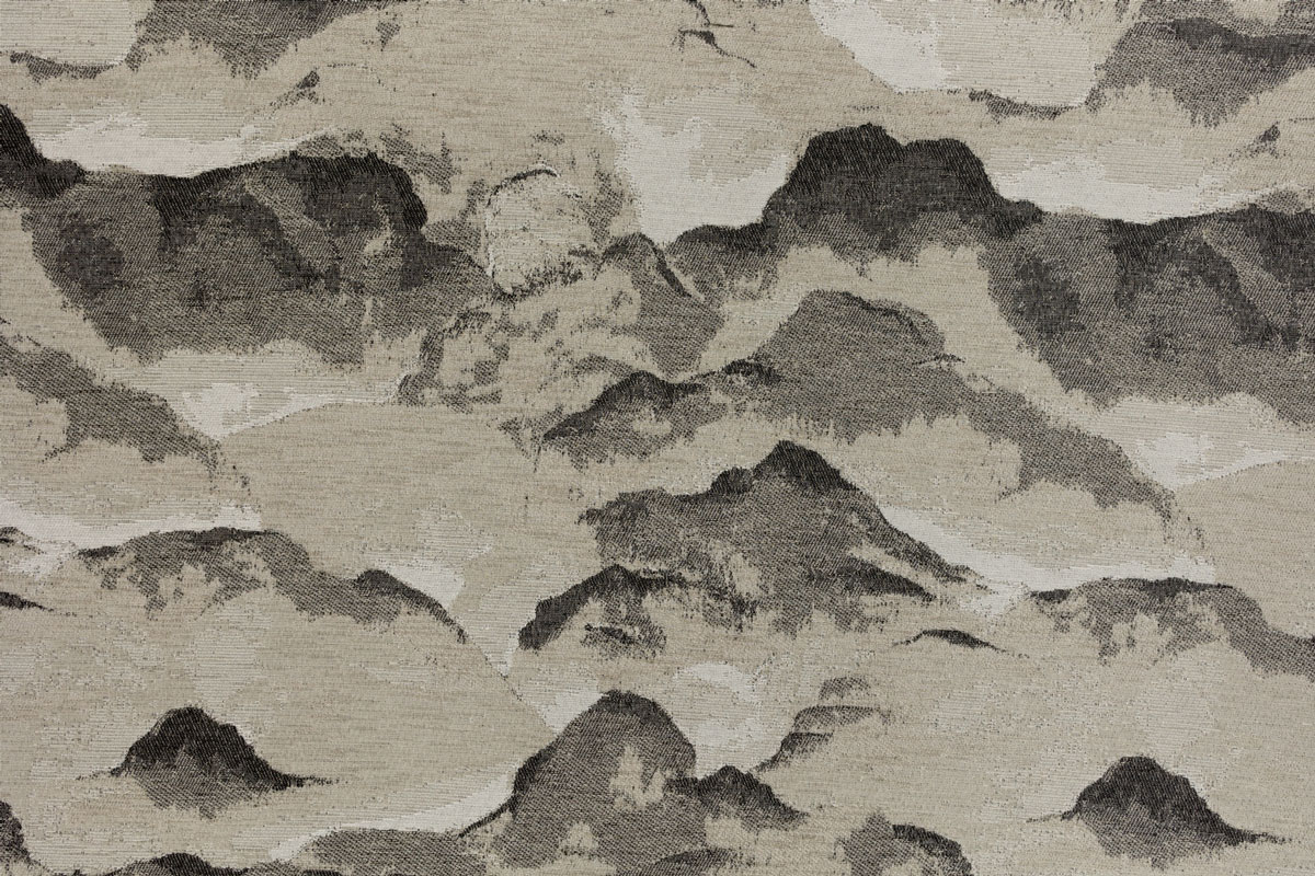 nebbia beige print curtain