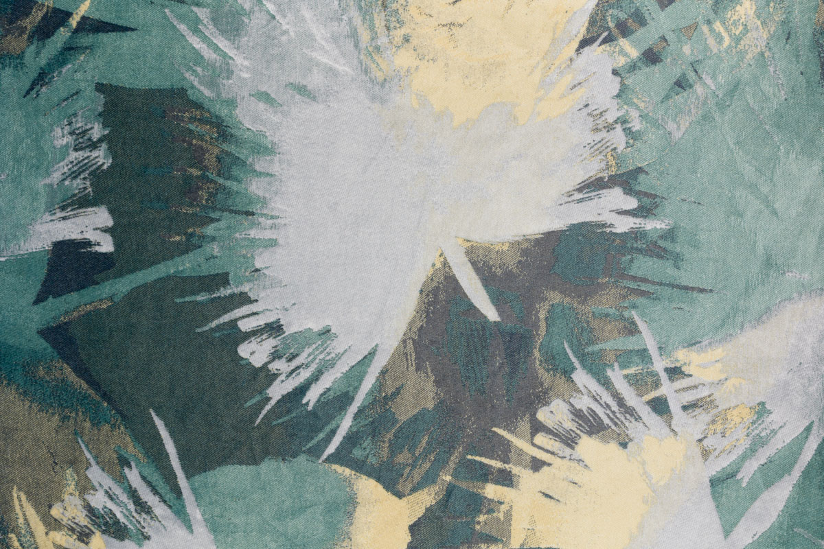 amazonia green print curtain