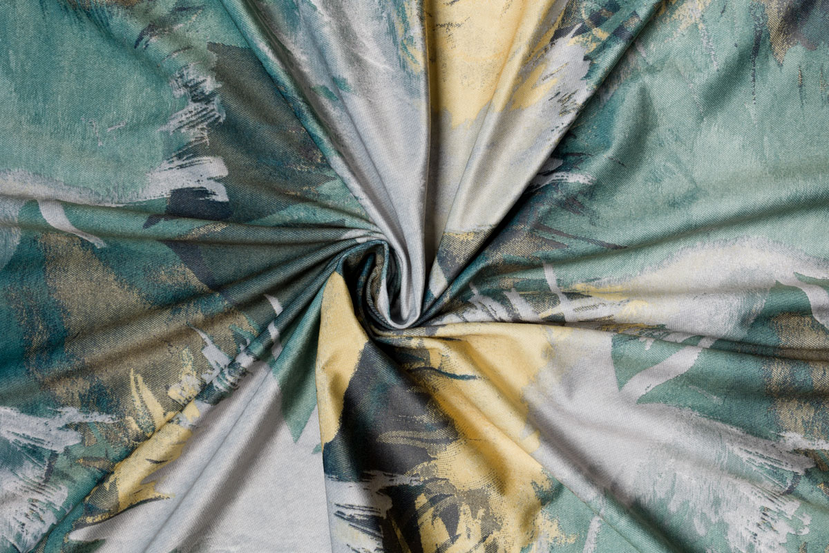 amazonia green print curtain