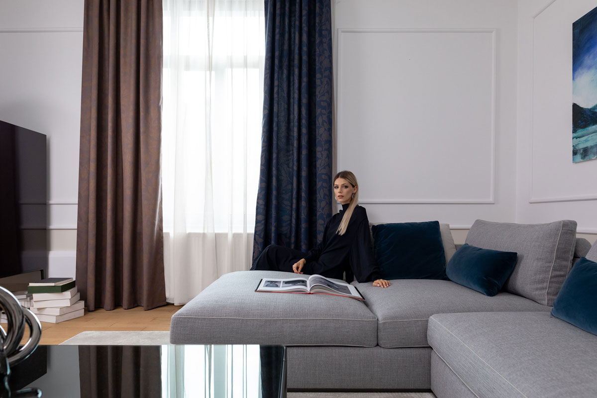 lagos brown print curtain