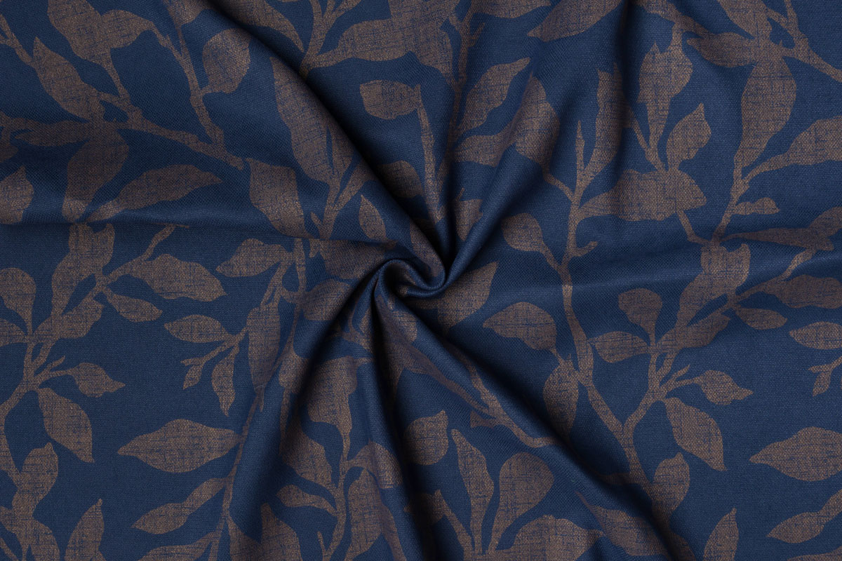 lagos blue print curtain