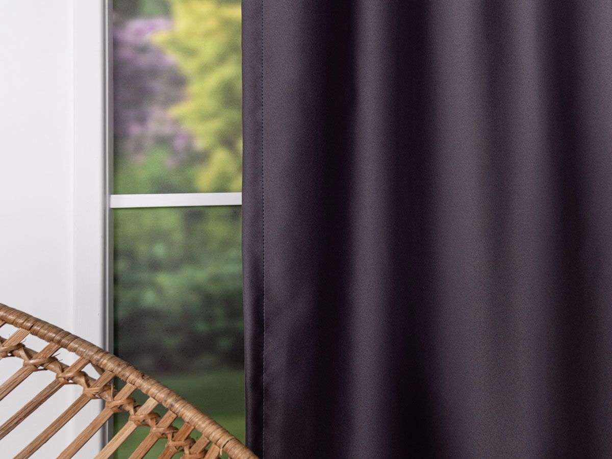 sydney grey print curtain