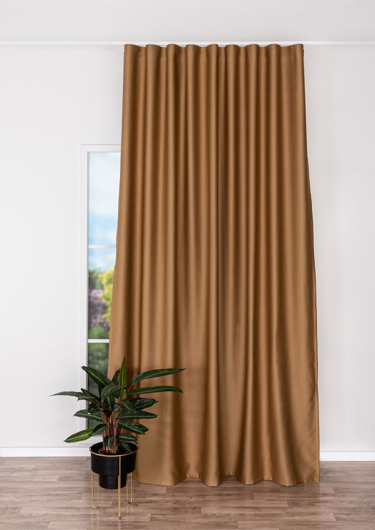 sydney brown print curtain