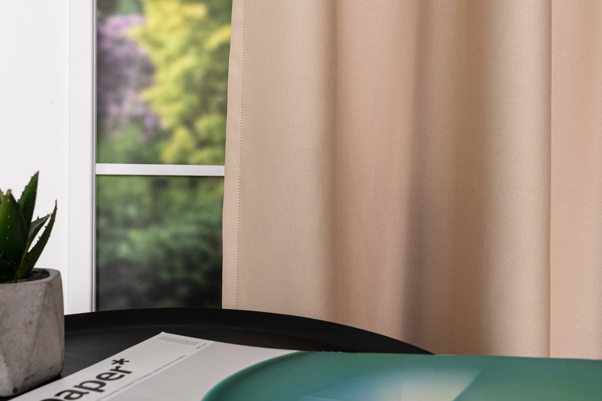 sydney beige print curtain